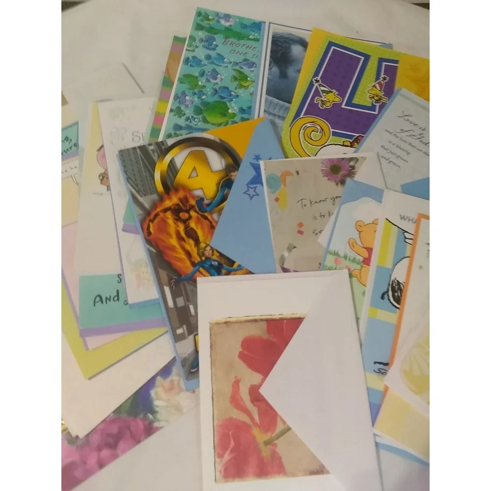 Greeting Cards Lot‎ Of 26 Assorted Occasions Sizes Brands With Envelopes
